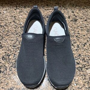 Ryka Women's Black Mesh Slip-On Sneakers